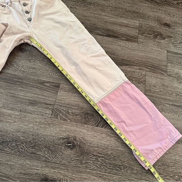 GANNI Pink Denim Core Lovy Straight-Leg Jeans - Picture 9 of 10